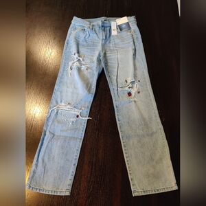 NY&C Soho Straight Leg Jeans Size 6 - Light Blue Jeans